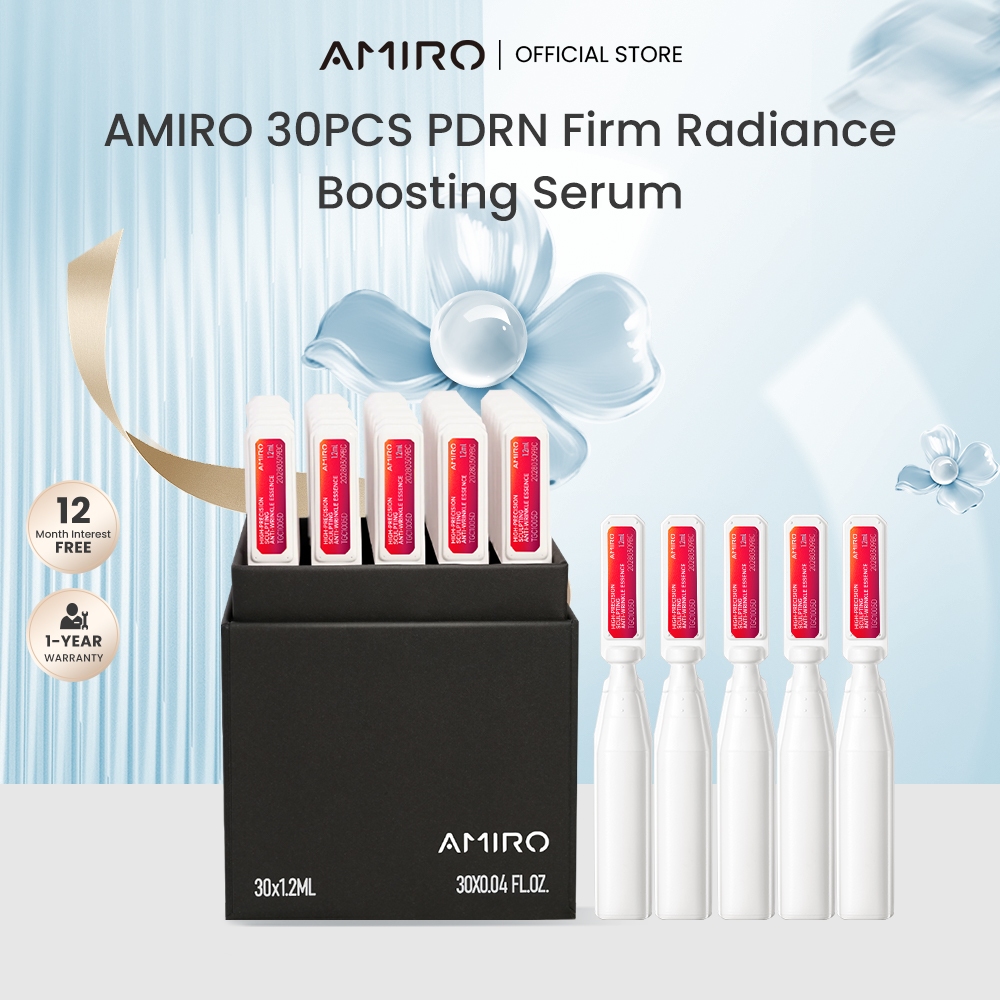 AMIRO 30PCS PDRN Firm Radiance Boosting Serum Anti-Wrinkle Anti-Aging For Hydrofacial Nasolabial Folds