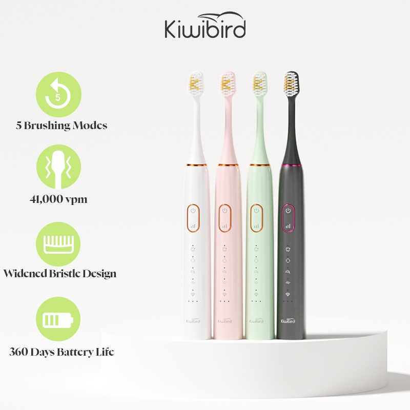 Kiwibird Sonic Electric Toothbrush 6 Mode 42000 Time/Min Ultrasonic Electronic IPX8 Waterproof 電動牙刷