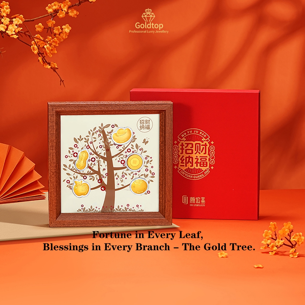 【Goldtop】Inherited Gold Tree Frame-999 Pure Gold（1.0g）-Fortune Home Decoration-Gold Bar-Wealth & Blessings-2026 Global&hellip;
