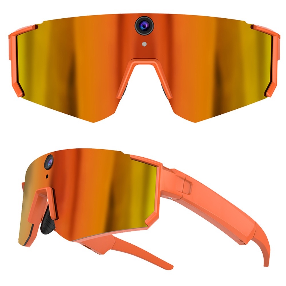 AI Smart Sport Recording Glasses 8MP Camera  Glasses with ENC Dual Mic ChatGPT Assistant Bluetooth Call Cycling Hiking Sports Smart Sunglasses