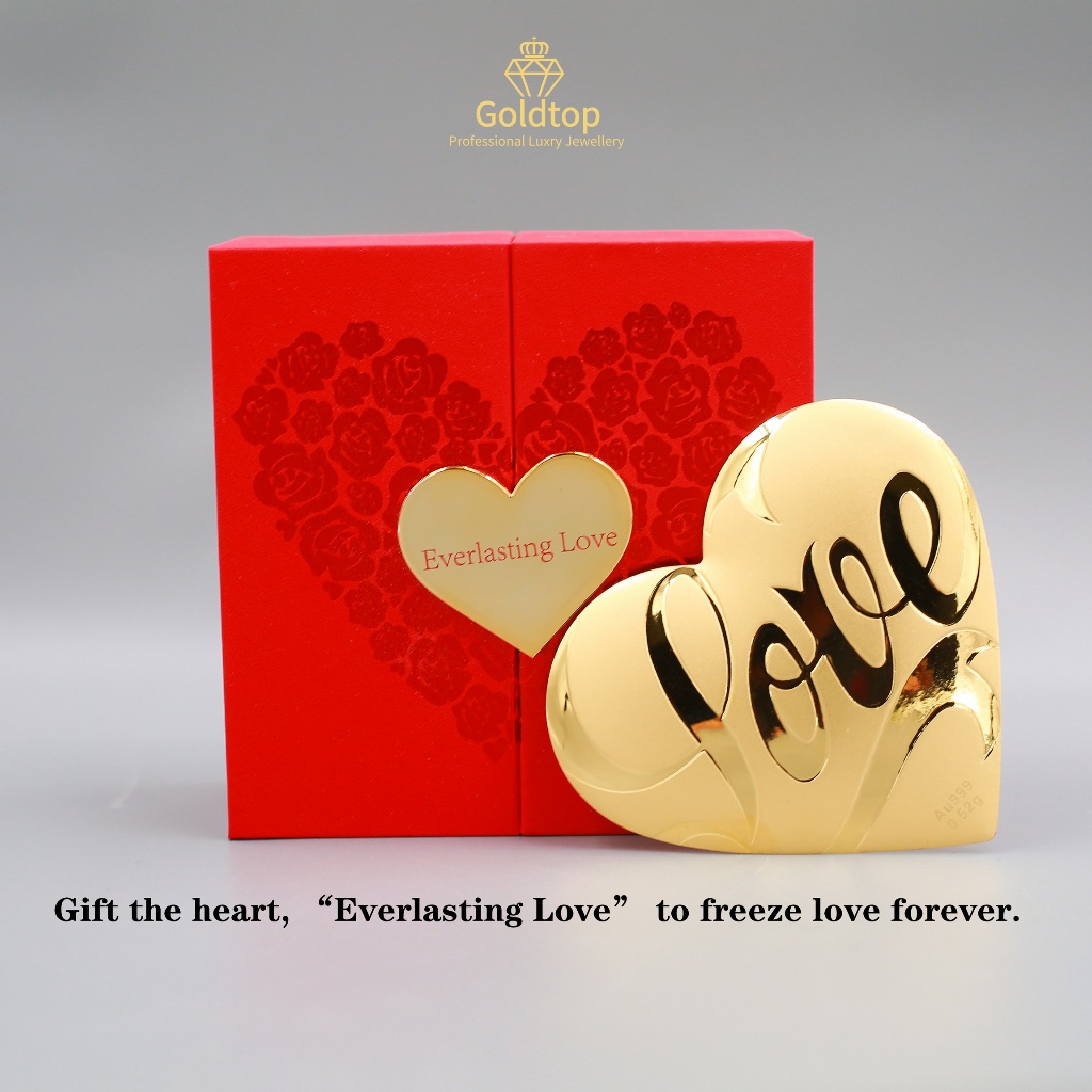 【Goldtop】Rare 999 Pure Gold Love Heart (0.52g)-Gold bar-The best choice for lovers-2026&hellip;
