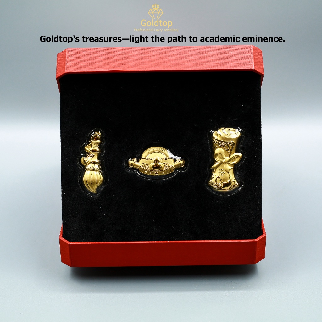 【Goldtop】Succeed In The Exam Gold Bar Set (1.2g) 999/24K Gold Coin-Gold Bar-Gold&hellip;