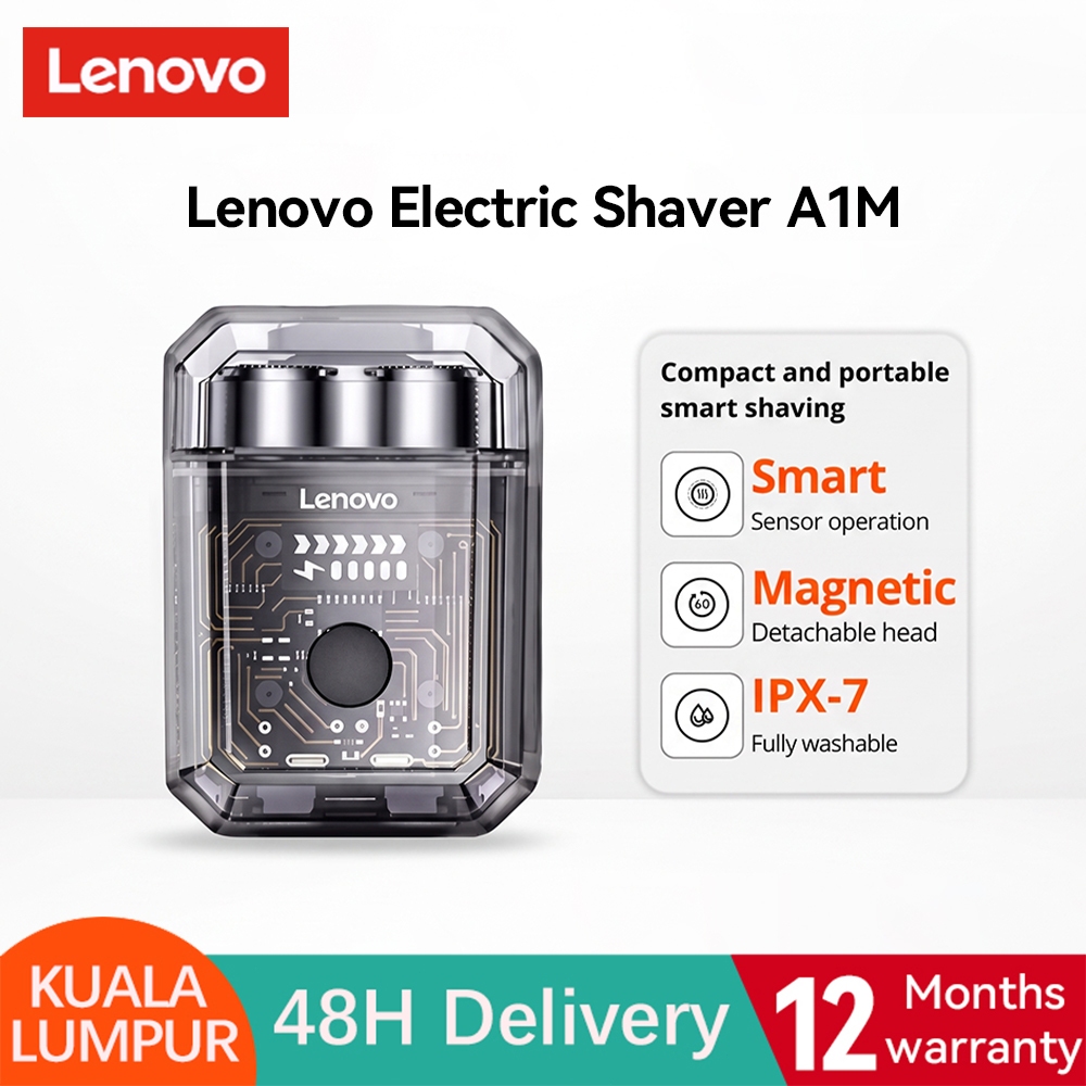 【COD】Lenovo Mesin Cukur Janggut Pencukur Elektrik Electric Shaver 2 Floating Head Portable Shaver Machine Magnetic Cutter Head Full Body Wash Shaver Man