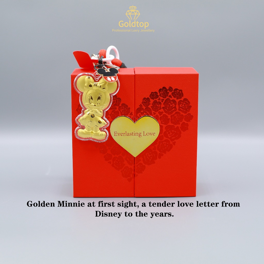 Goldtop Minnie Timeless 999 Pure Gold Disney Jewelry Set（0.3g)-Turning childhood sweetness into&hellip;