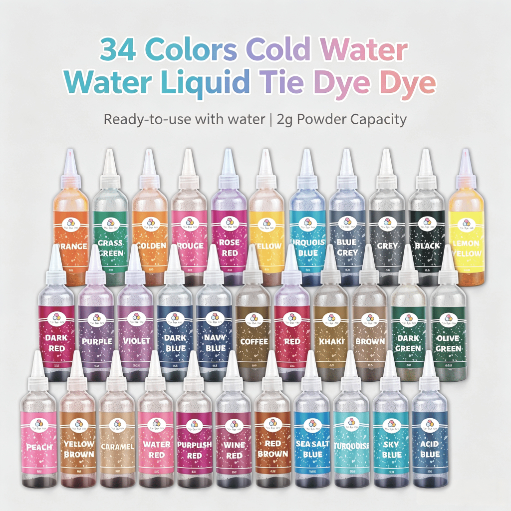 Tie Dye Kits with fixing agent fabric textile paints Textile Paints Colorful Tie Dying Sets DIY Handmade Project