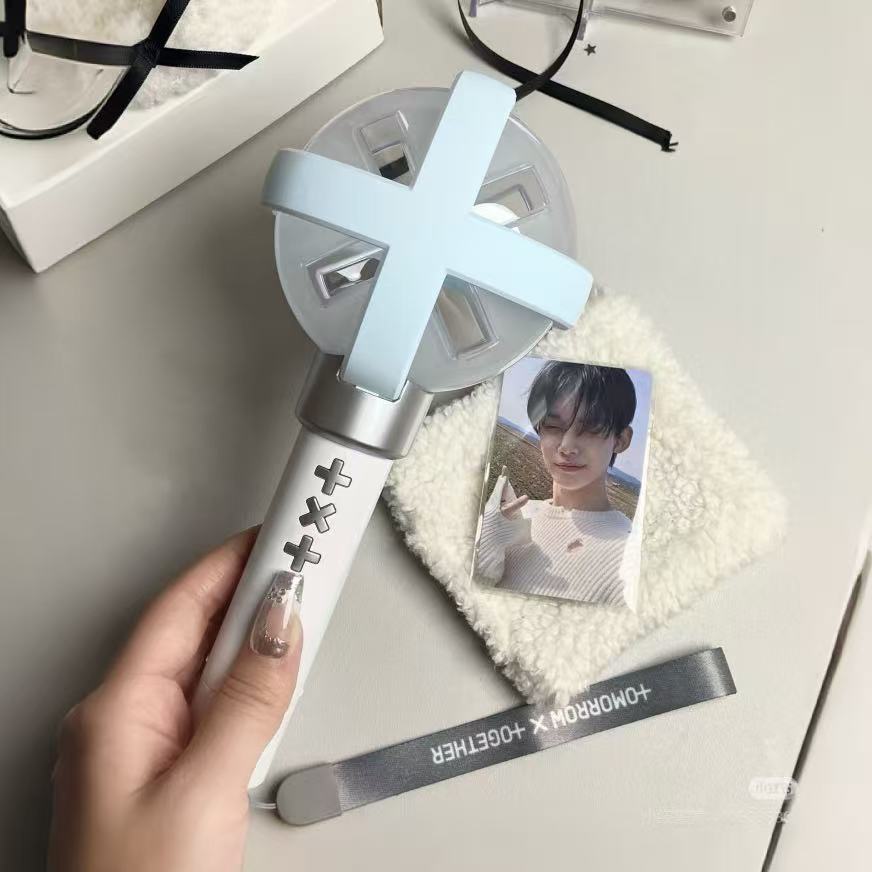 TXT Tomorrow X Together Lightstick Cross Piece Matte Light Blue Ganti Aksesori Silang untuk MOA Bong Kpop Konsert Merchandise