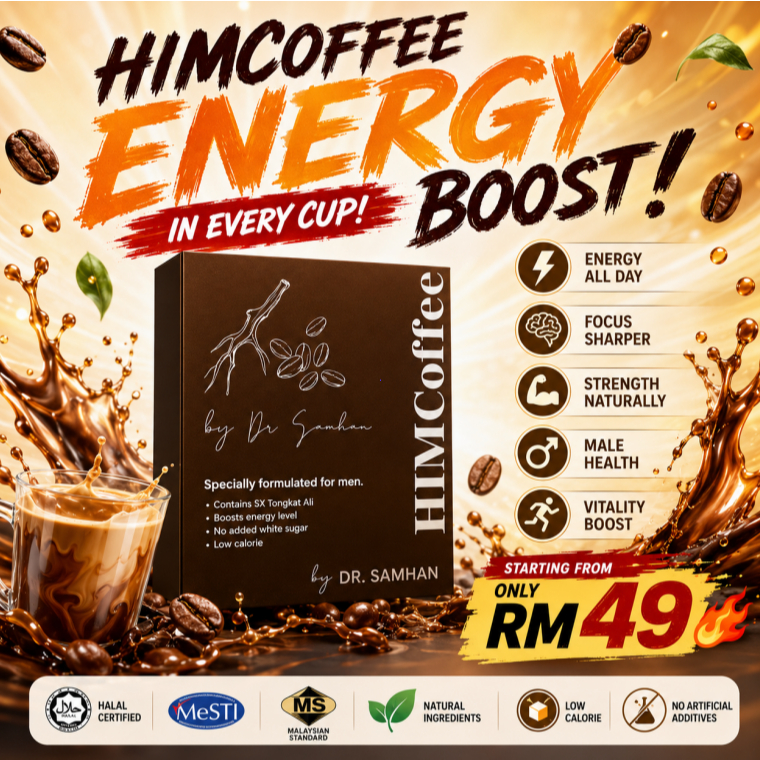 【Buy two get one free】HIMCoffee Dr Samhan Kopi Tongkat Ali Halal Himwellness