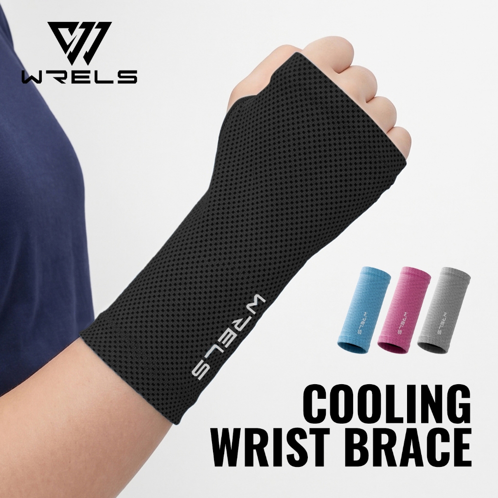 WRELS Cooling Wristbands Cooling Breathable Sweat-wicking Quick-drying Unisex Running and Fitness