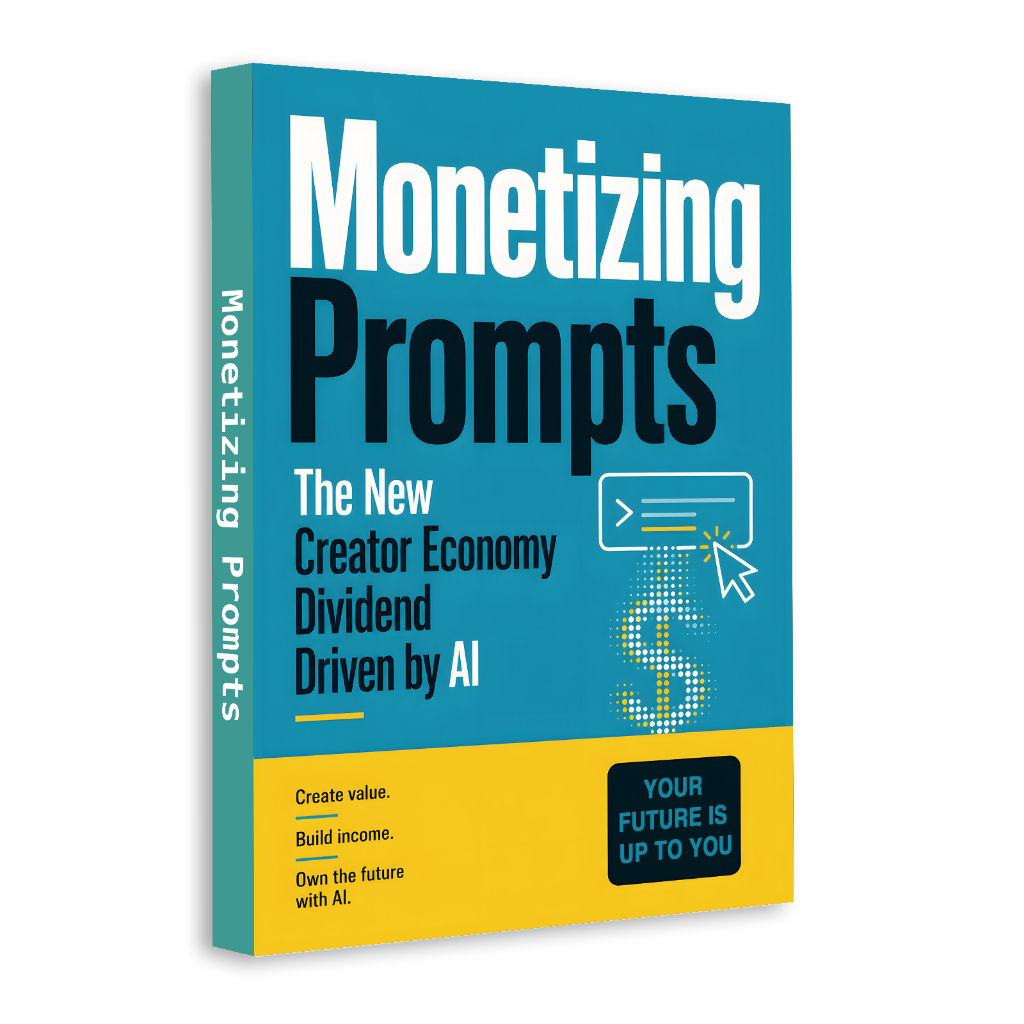 【In-stock, Fast Delivery】Monetizing Prompts AI Business Book, Prompt Engineering Creator Economy Side Hustle Guide Christmas and Halloween gifts