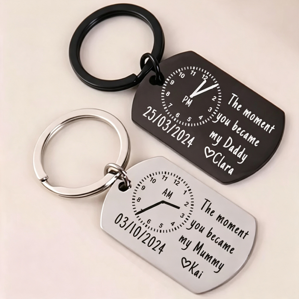 Free Customized Stainless Steel Rectangle Blank Pendant Keychain Tag Necklace Making Souvenirs Key