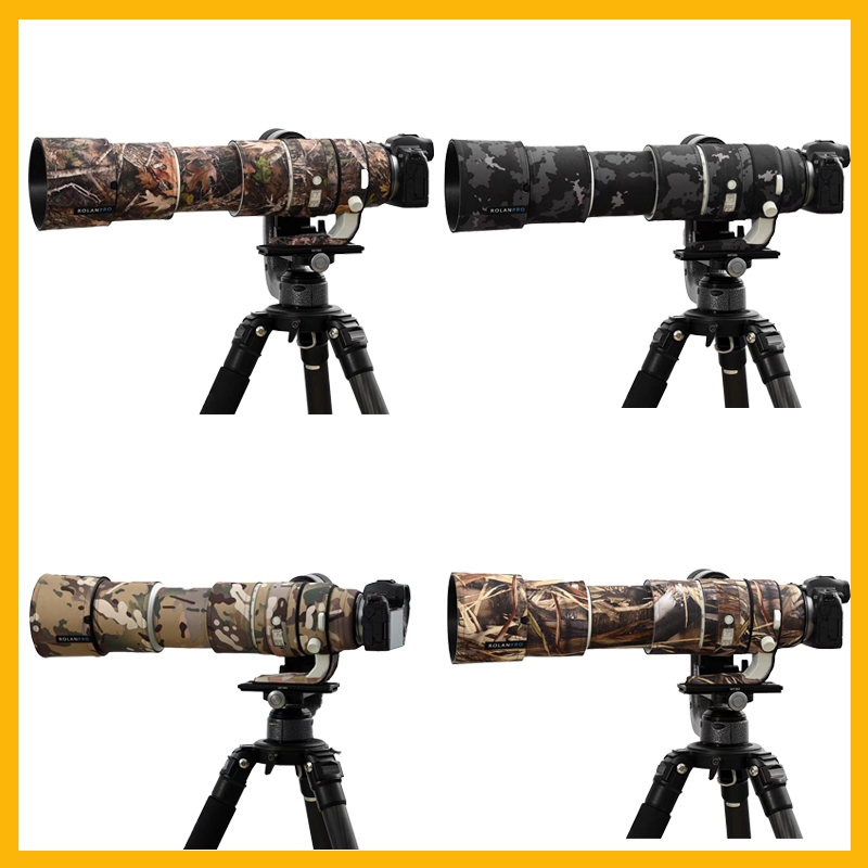ROLANPRO Canon RF 200-800mm F6.3-9 IS USM Waterproof Lens Camouflage Coat Camouflage Rain Cover Lens Protective Sleeve Case Clothing
