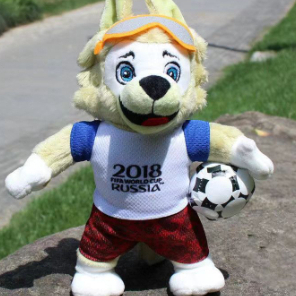 wolf 2018 Russian World Cup mascot Zabivaka plush toy doll