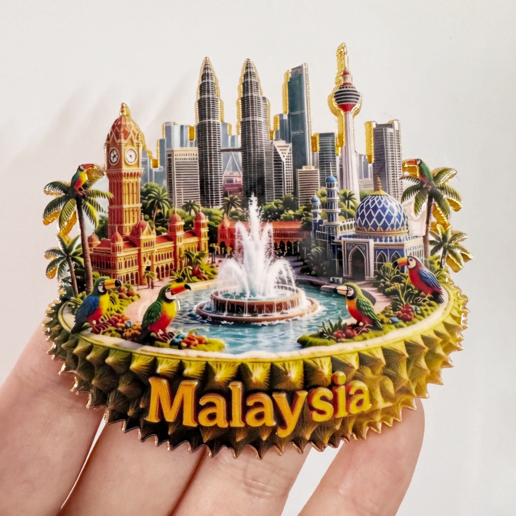 Malaysia Travel Souvenirs Refrigerator Stickers Kuala Lumpur Penang Sabah Travel Souvenirs Fridge magnet Magnetic Stickers