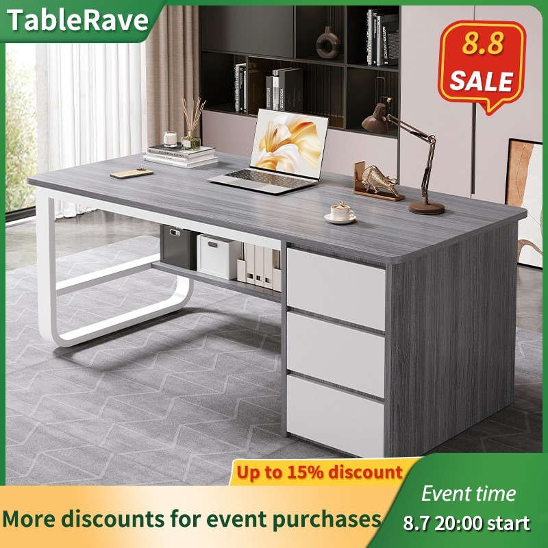 Office desk executive desk minimalist modern office workstation home computer desk single workbench Meja pejabat meja bos meja komputer