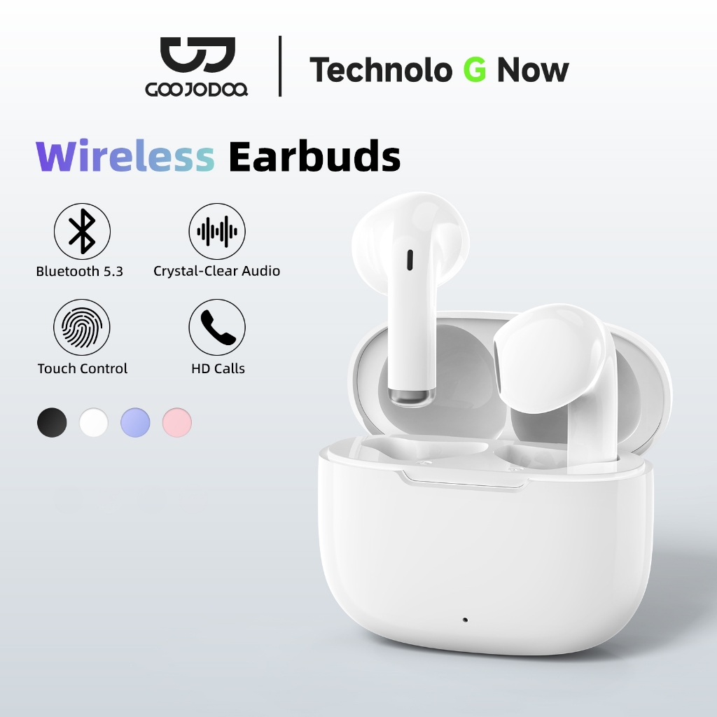 GOOJODOQ Bluetooth Headphones 5.3 Stable Connection Immersive Audio Experience Low Latency Audio-Video Sync J237