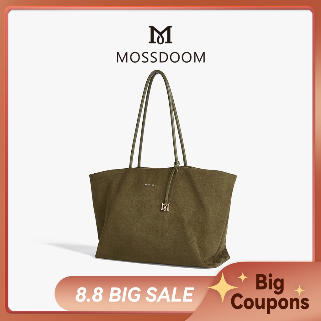 MOSSDOOM Thalea Women's Large Capacity Tote Shoulder Bag with Zipper Stylish Handbag