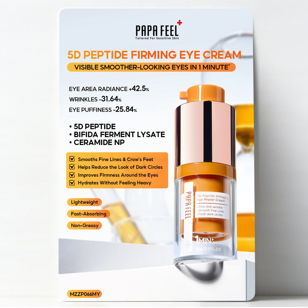 Product Card Instruction: PAPA FEEL 5D Peptide Firming Repair Eye Cream
