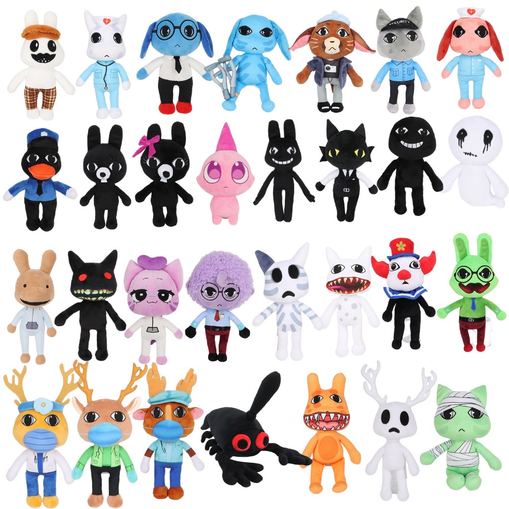 Animal Hospital Horror Game Plush Toys Full Creepy Cute Monster Stuffed Dolls Collectible Gift Halloween Decor