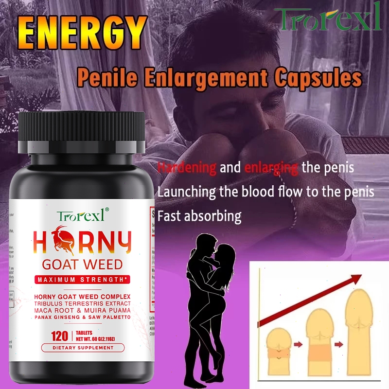 Trorexl 120Pcs Halal Epimedium supplement Tongkat Ali Root Capsule Tonifying kidneys, enhancing male vitality, boosting energy