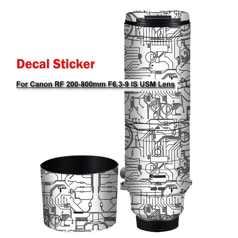 Decal Skin For Canon RF200-800 Camera Lens Sticker Vinyl Wrap Film Protector Coat RF 200-800 200-800mm F6.3-9 F/6.3-9 IS USM