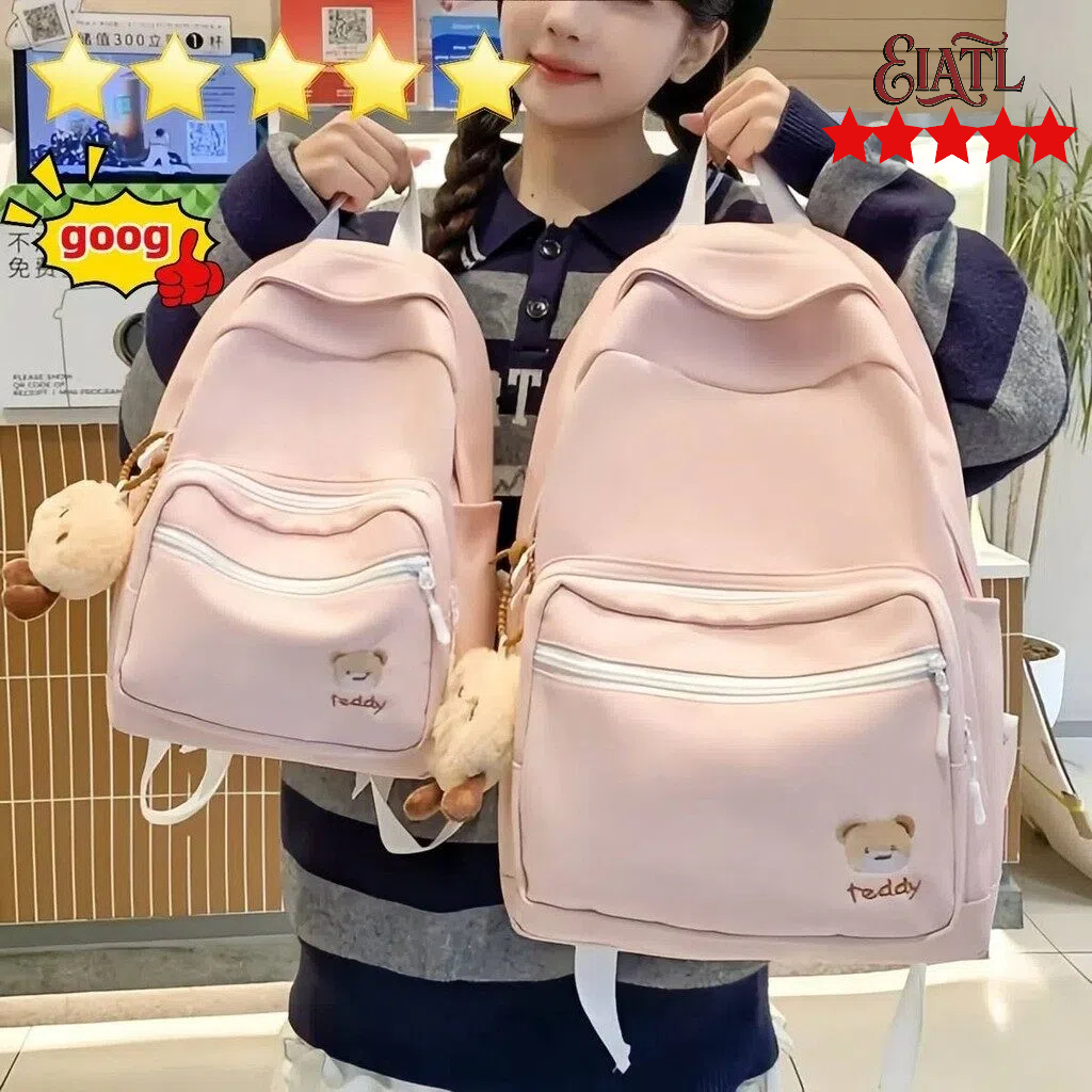 【Shipping from Malaysia】EIATL（back to school）beg buku pelajar beg bahu beg komputer riba kalis air  Large capacity school bag, backpack laptop bag with ergonomic design,學生書包