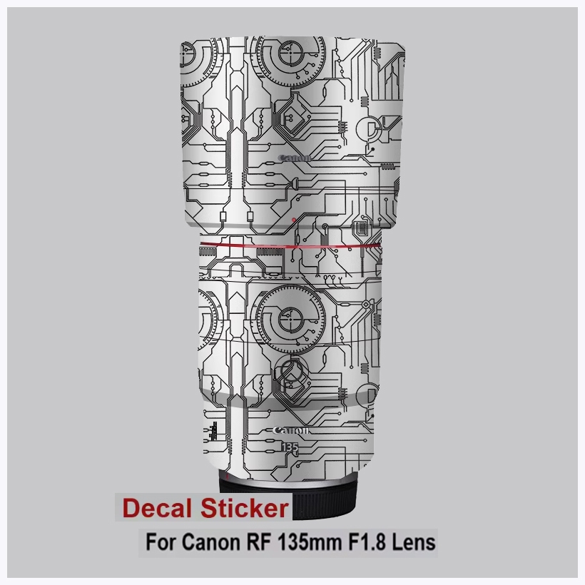 For Canon RF 135mm F1.8 L IS USM Lens Decal Skin Vinyl Wrap Film Camera Lens Body Protective Sticker Coat RF135 135 1.8 F/1.8