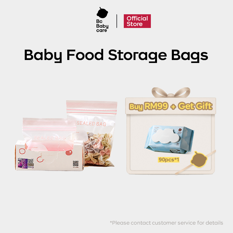 【Local shipping】Bc Babycare Fresh Zipper Bag Freezing Preservation Food Storage Bag Transparent Self Sealed Bags Kitchen