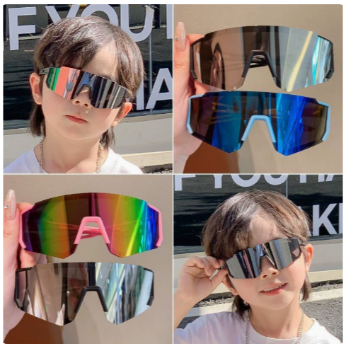 Children's sports sunglasses large frame ski goggles cycling windproof glasses boys anti-ultraviolet handsome sunglasses