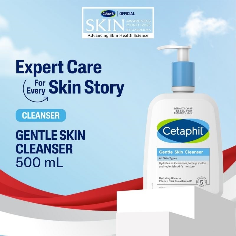 Cetaphil Gentle Exfoliating Salicylic Acid Cleanser 236ml (Untuk Kulit Sensitif)