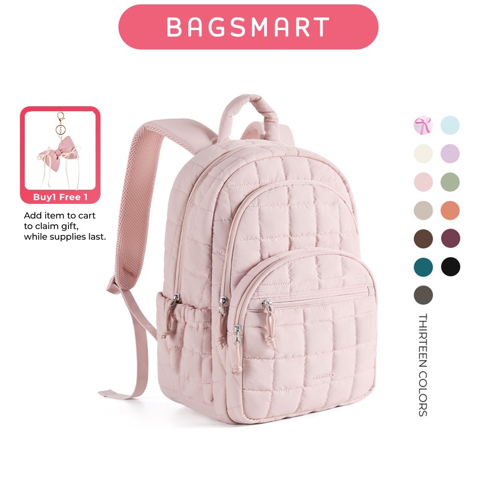 BAGSMART 15.6 Inch Laptop Backpack Waterproof Travel Backpack School College Bag Unisex Work Daypack