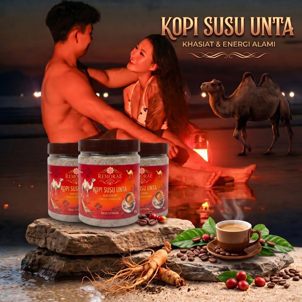 kopi susu unta ginseng; kopi segera; coffee 3PCS