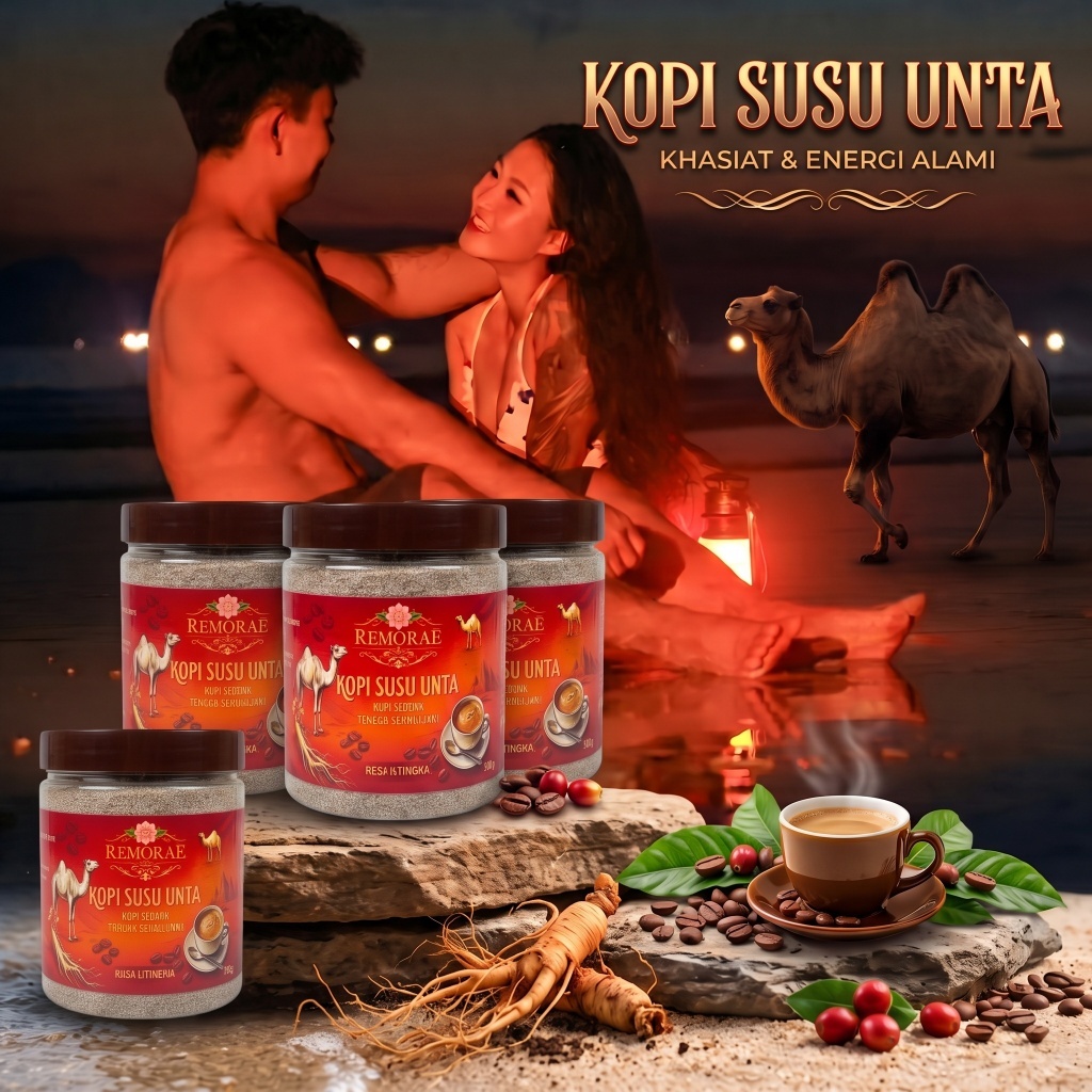 kopi susu unta ginseng; kopi segera; 4PCS