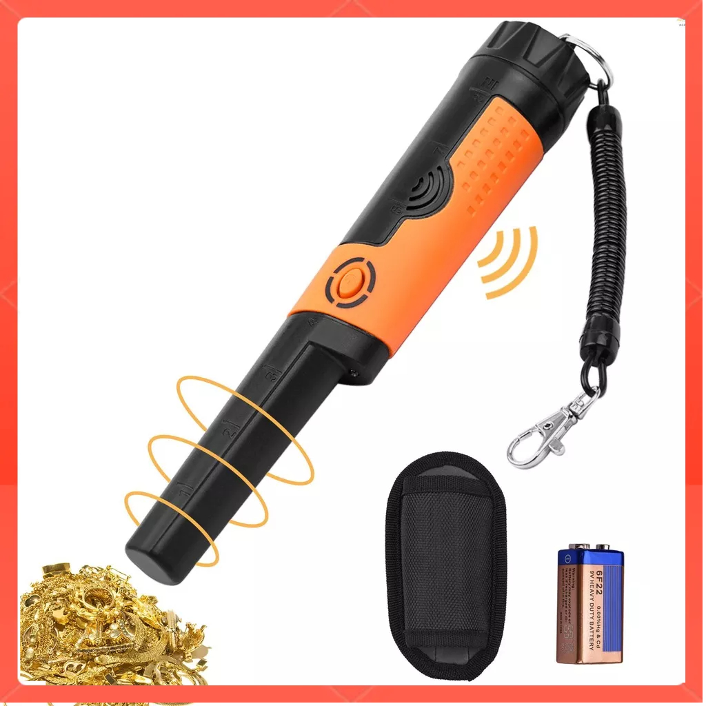 ZOM Yuclam Metal Detector Pinpointer IP68 Fully Waterproof Handheld Pin Pointer Wand Probe Treasure Detectors Hunting Finders with Switchable Buzzer Vibration Bonus Battery Holster