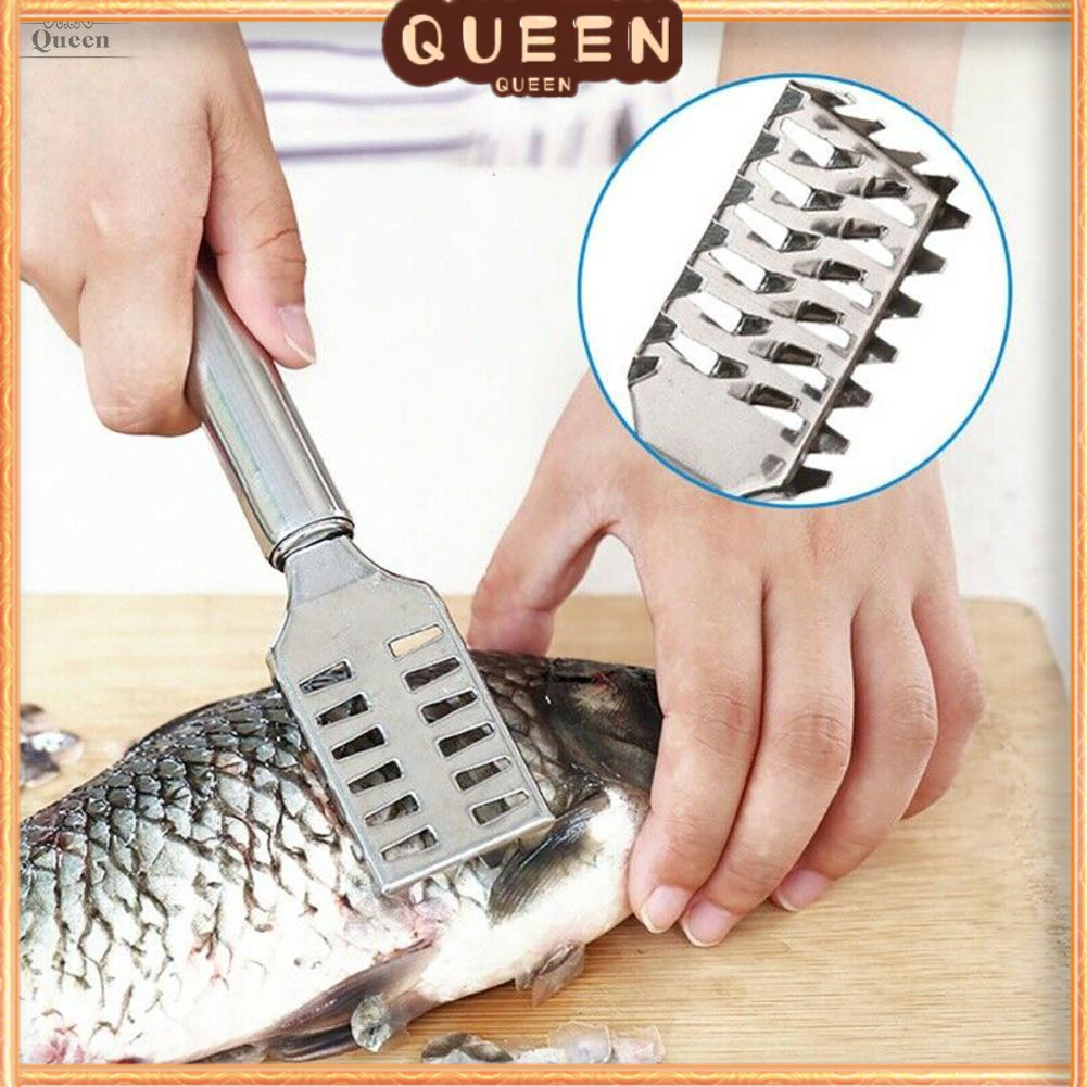Stainless Steel Fish Scale Remover Cleaner Scaler Descaler Home Kitchen Tool