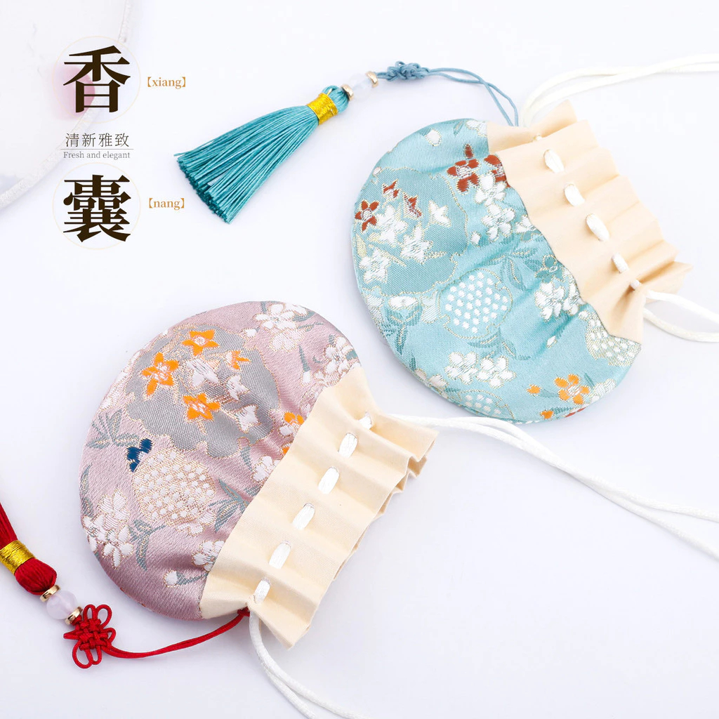 Dragon Boat Festival Portable Antique Car Pendant, Dragon Boat Festival Sachet Brocade Sachet Empty Bag, Japanese Style Sachet, Gift Tassel Packaging Bag