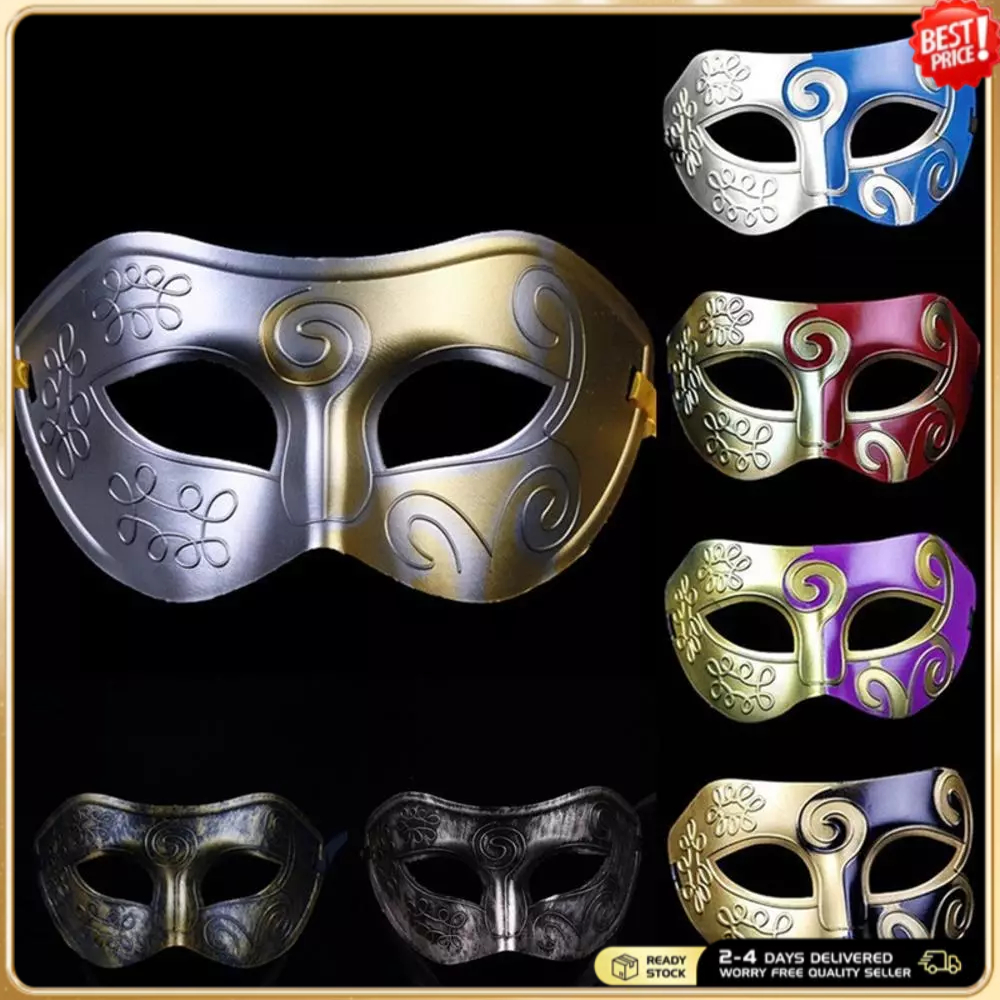 9 Colors Fancy Banquet Mask Plastic Costume Party Mask For Theater Performances Halloween Cosplay