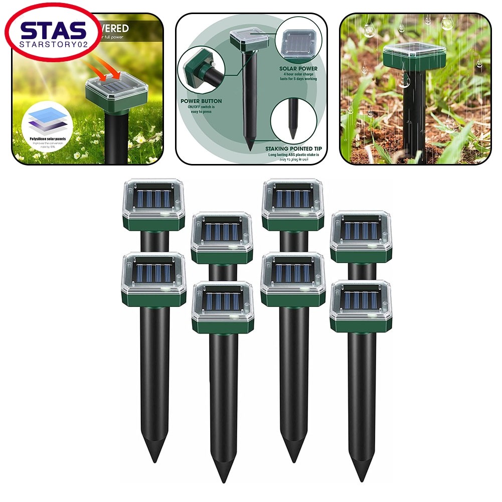 [STAS] High Efficiency Solar  8Piece Garden Square