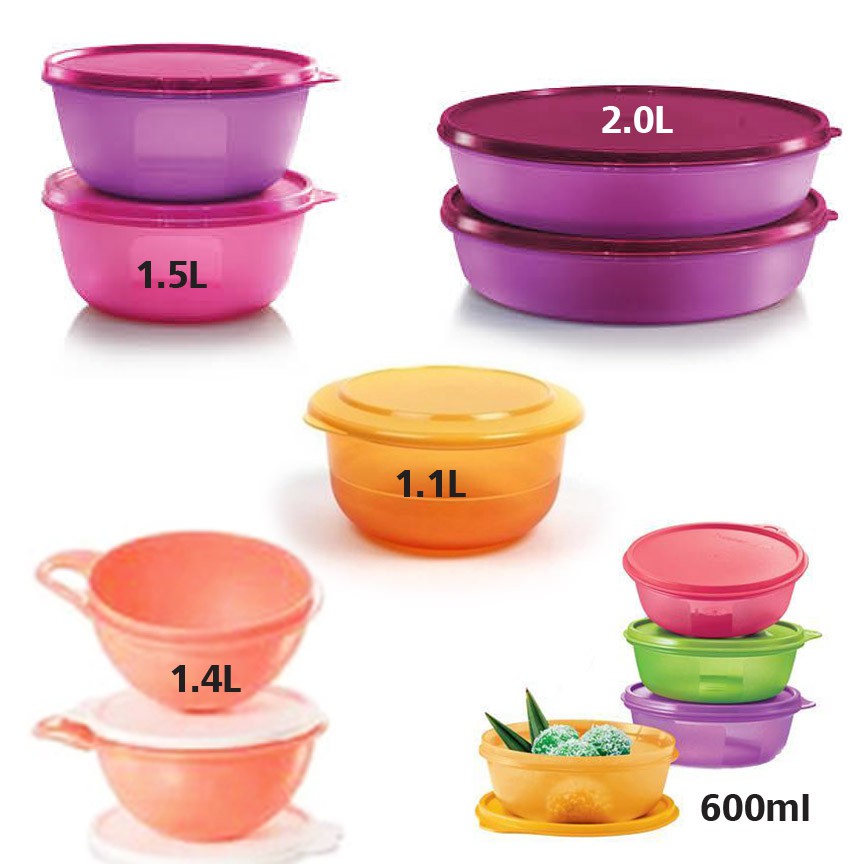 Tupperware Modular Bowl (600ml/1L/1.5L/2L) / Everyday Bowl (2L) / TC