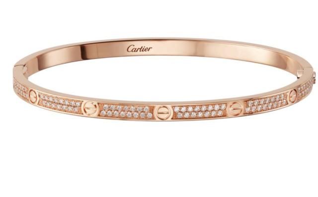 Cartier Love Bracelet Small Model Pave Pink Gold Diamonds Shopee Malaysia