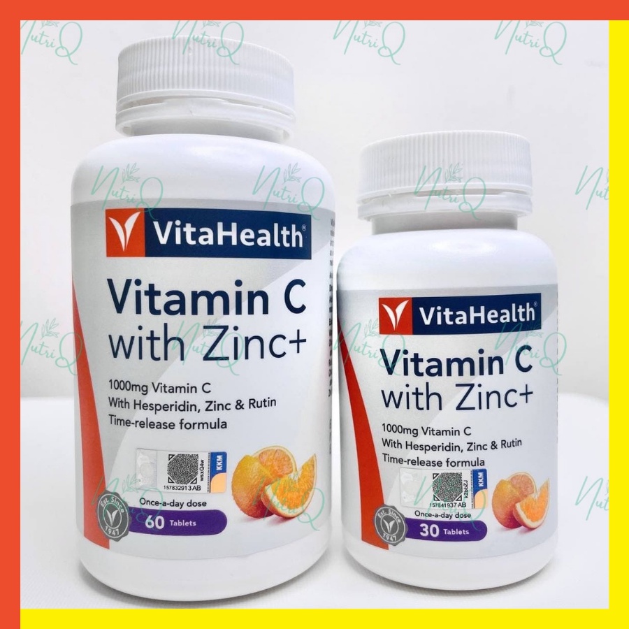 Buy Vitahealth Vitamin C With Zinc 1000mg Time Release Hesperidin And Rutin 60s And 30s Vit C Seetracker Malaysia
