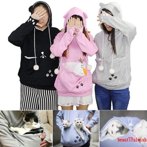 cat carrier hoodie with zipper