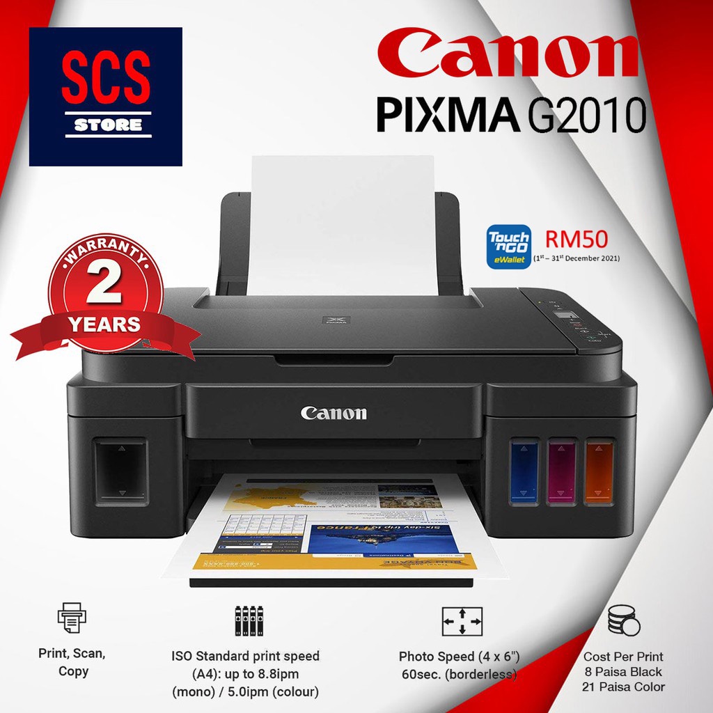 Canon Pixma G1010 G10 G10 G Printer Refillable Ink Tank All In One