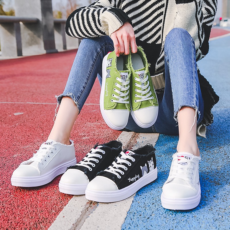 simple canvas sneakers