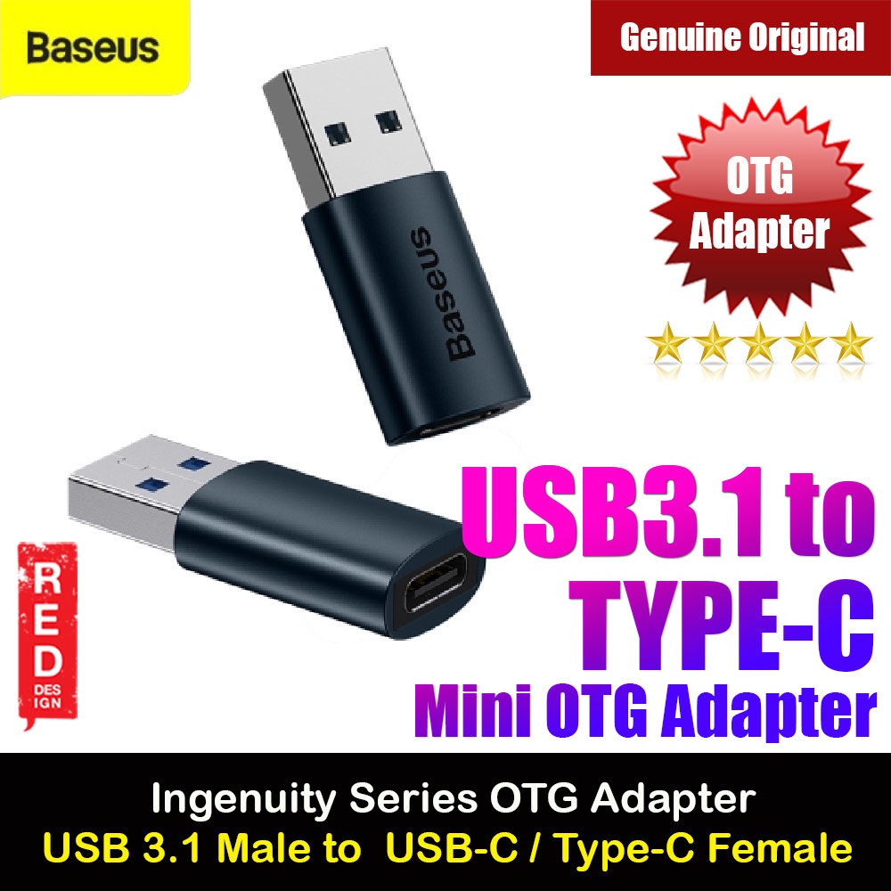Baseus Mini Type C female to USB Male Adapter Converter for USB Power ...