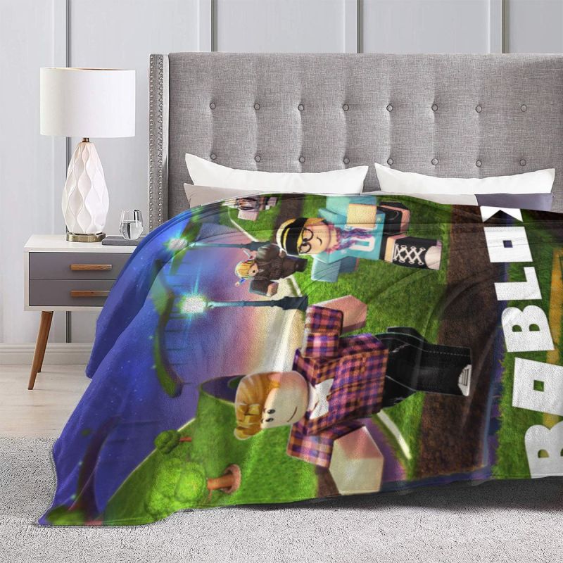 Get Robux Roblox Custom Ultra Soft Fleece Blanket Warm Throw Blankets For Sofa Couch Bed Outdoor 127x102 153x127 204x153 Cm Shopee Malaysia - roblox game beddng throw fleece blanket prce cheap warm