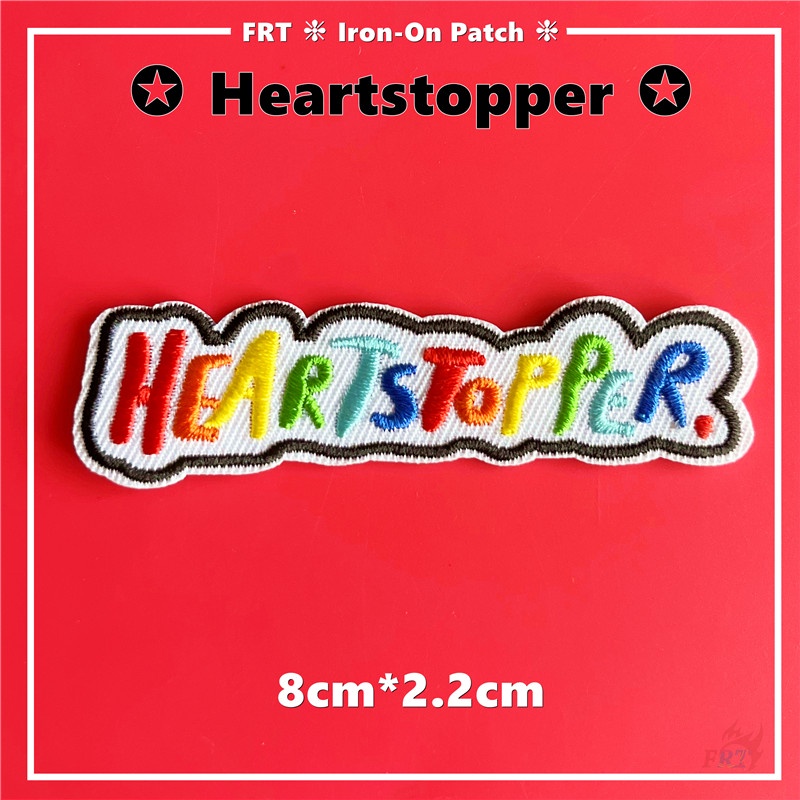 ☸ Heartstopper Iron-on Patch ☸ 1Pc Campus TV Drama DIY Sew on Iron on Badges Patches