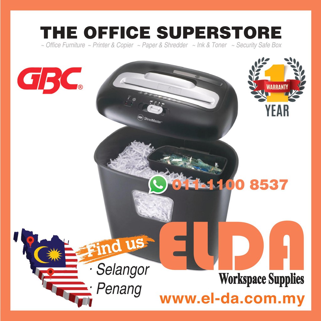 **Mesin Penghancur Kertas** GBC Duo Paper Shredder (Cross Cut) Heavy