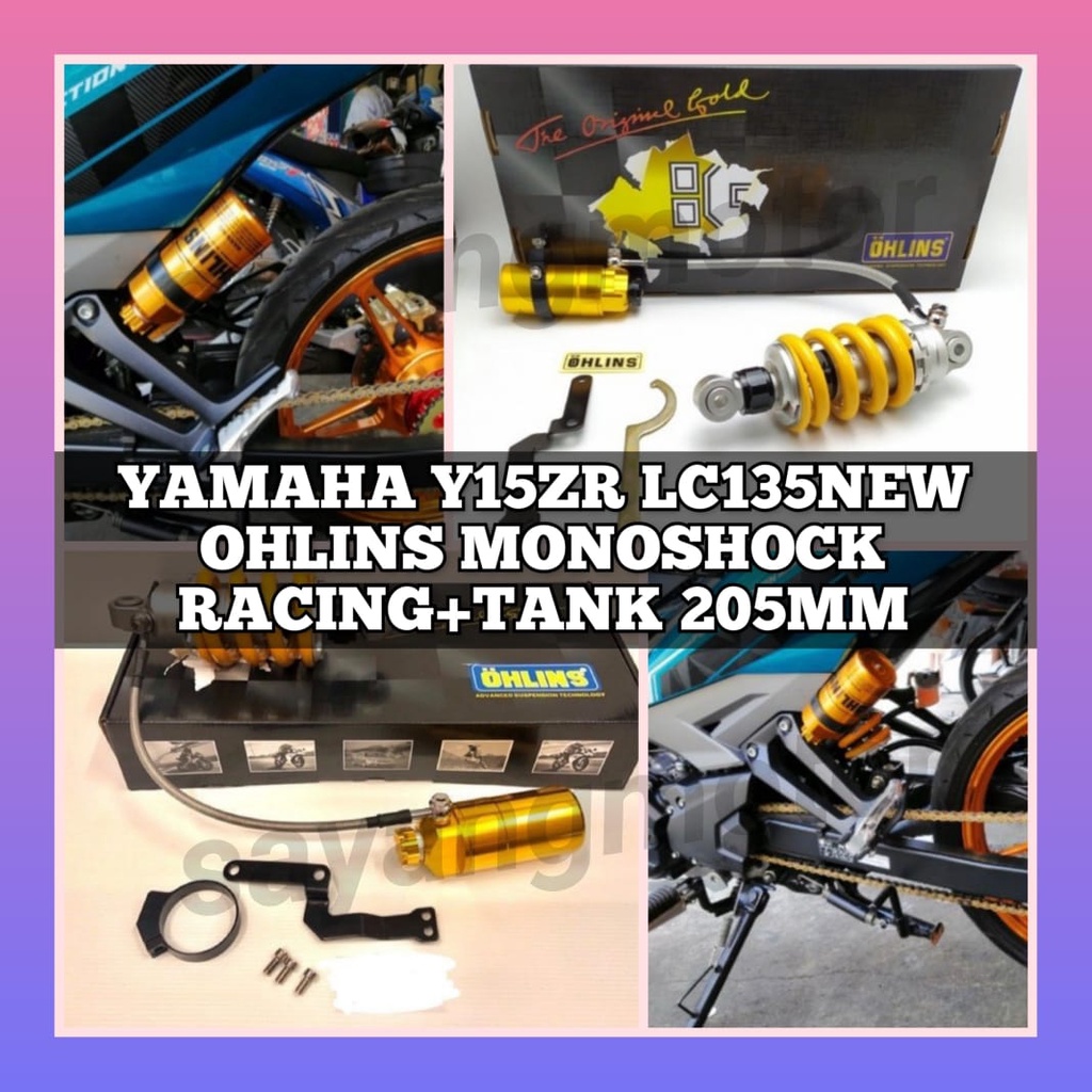 YAMAHA Y15ZR OHLINS MONOSHOCK RACING GAS+TANK 205MM/205MM [82MM] A