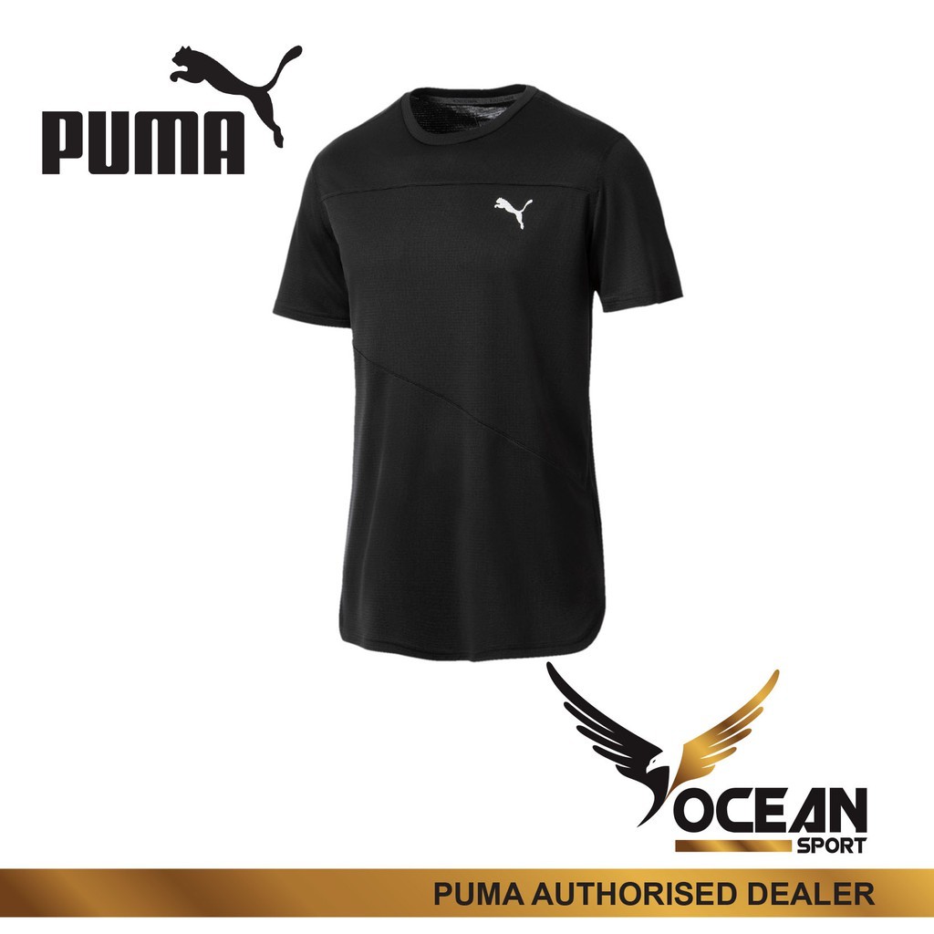 Puma Ignite Short Sleeve T Shirt Black Shopee Malaysia