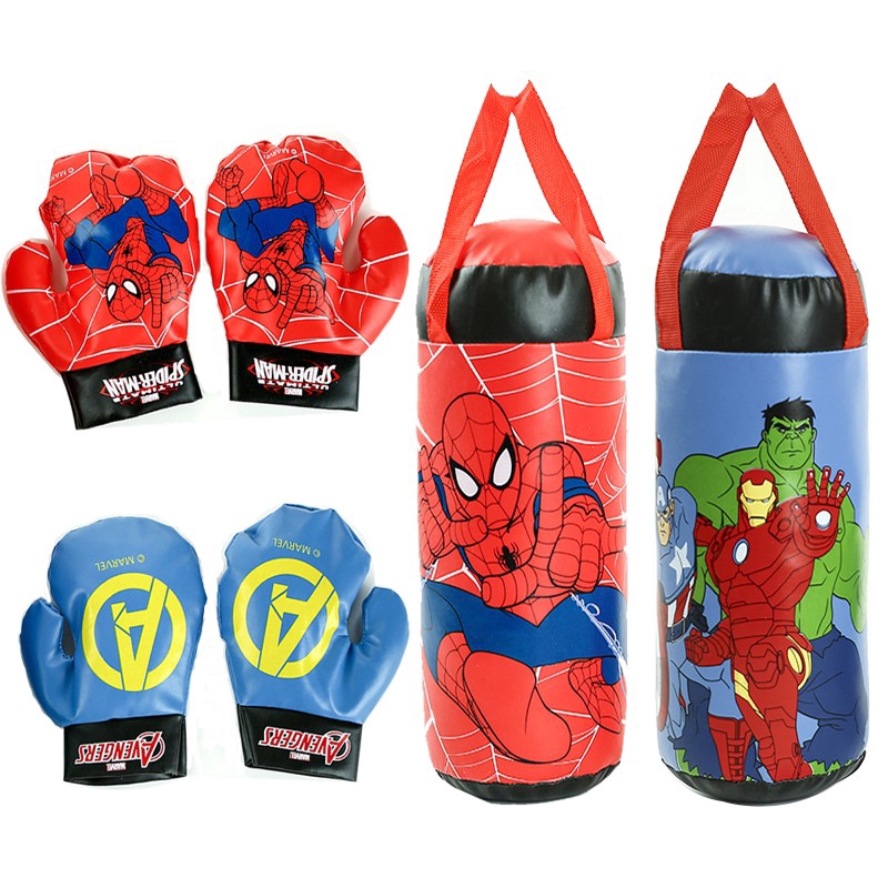 punching spiderman toy